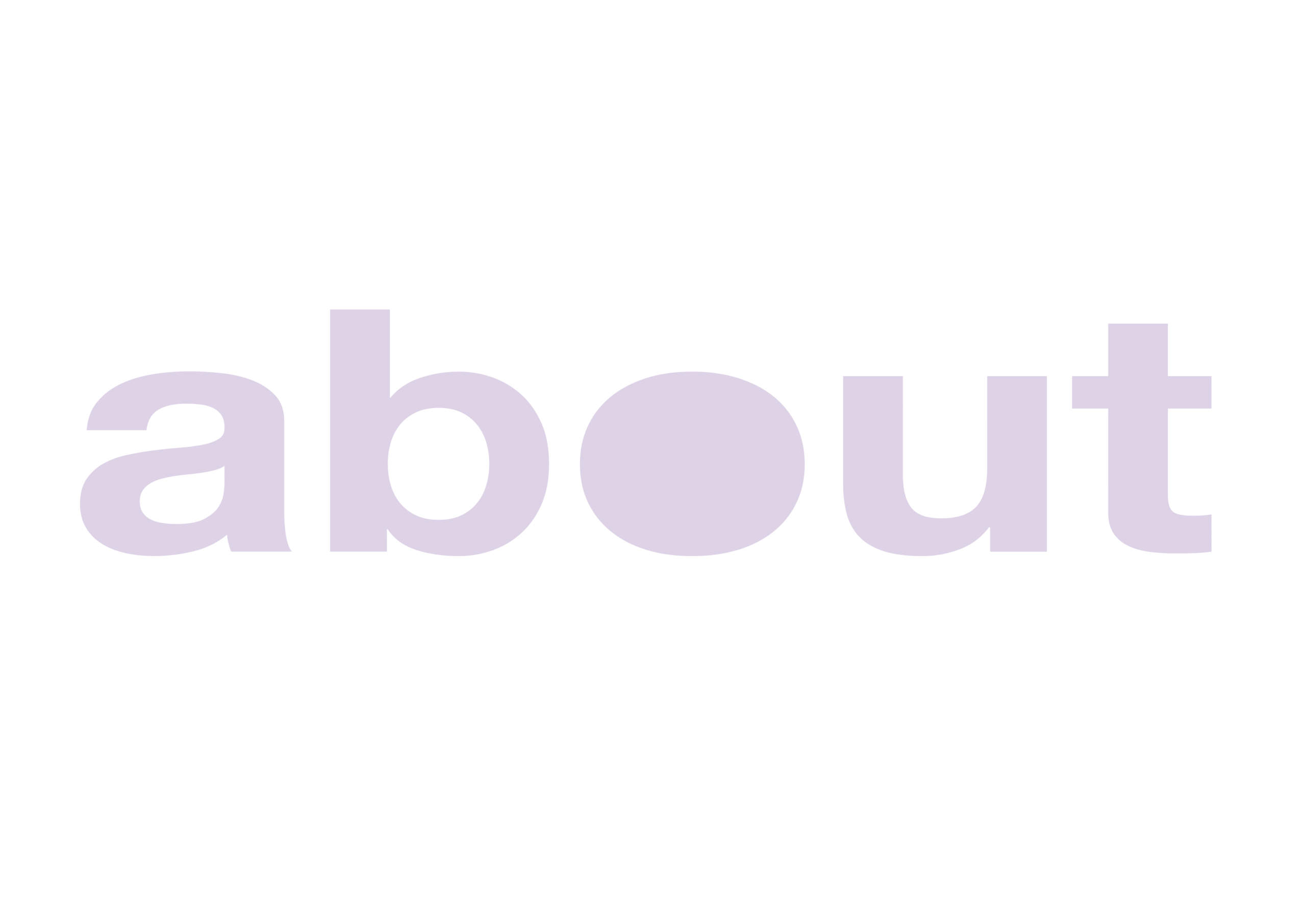 Text reads: about.

Stylised page title in distorted sans serif font, light purple against a black background. 